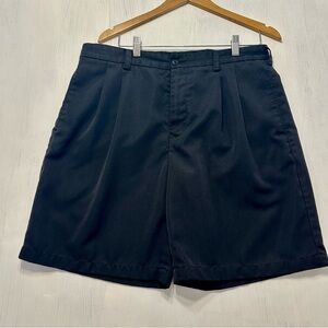 Pebble Beach Golf Shorts Mens 36 Navy Pleated Front Classic Fit